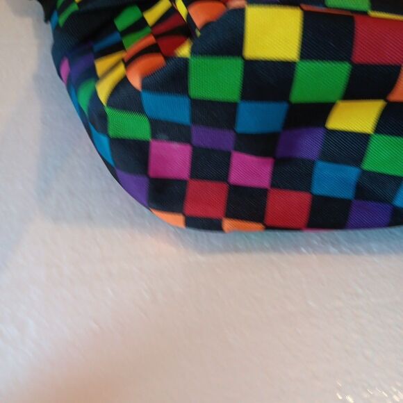 Yak Pak Basic Shoulder Messenger Bag Multicheckerboard Adjustable Strap - Picture 6 of 11